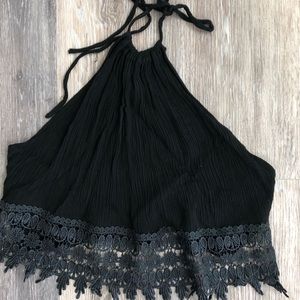Tobi black halter top